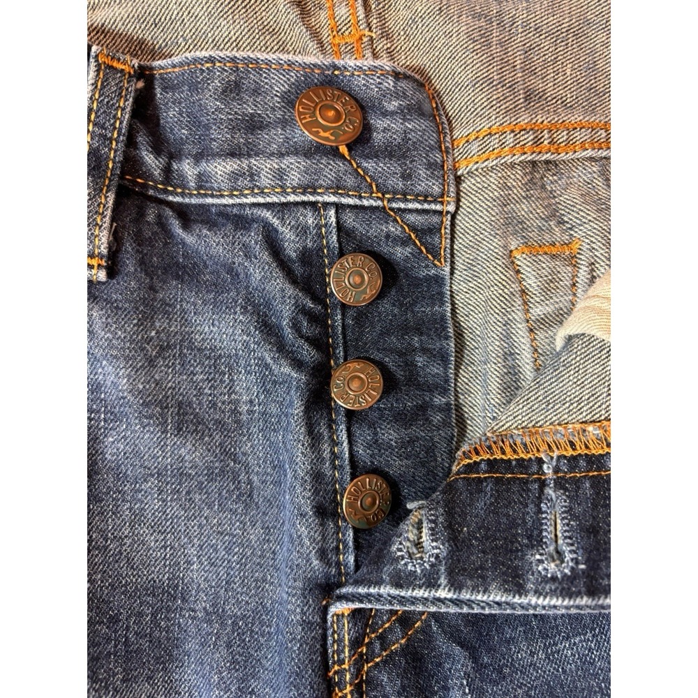 Hollister Classic Straight‎ Leg Button Fly Jeans  Men's Size 32x30 100% Cotton - Picture 3 of 15